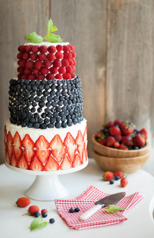 Berry Covered Cake