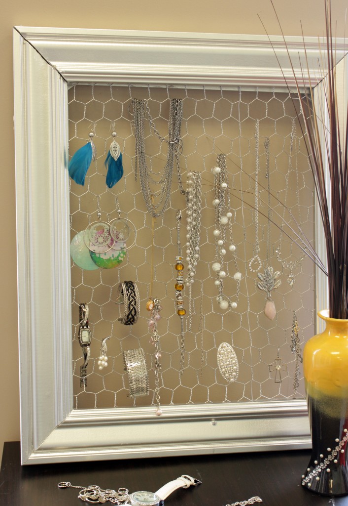 diy picture frame jewelry holder