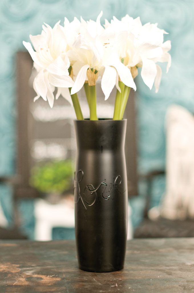 Personalized Chalkboard Vase