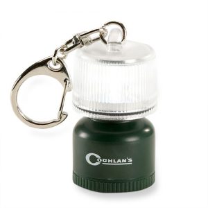 Small enough to use as a keyring but will light up everything within a 2m diameter for up to 25 hours on one battery! Available at Wilderness Supply 