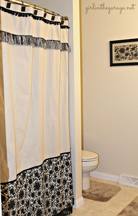 6 Diy Shower Curtain Ideas Marc And, Drop Cloth Shower Curtain Diy
