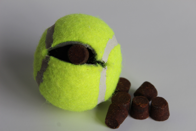 DIY Tennis Ball Treat Toy For Dogs 