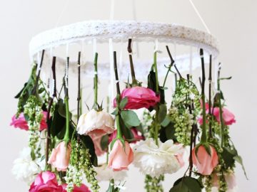 Diy Flower Chandelier