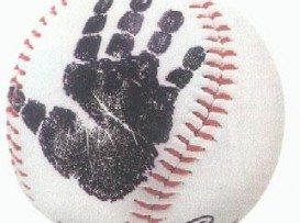Hand Print Baseball