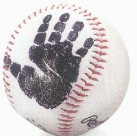 Hand Print Baseball