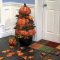 Paper Mache Pumpkin Planter for Your Front Door