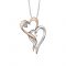 douible heart necklace